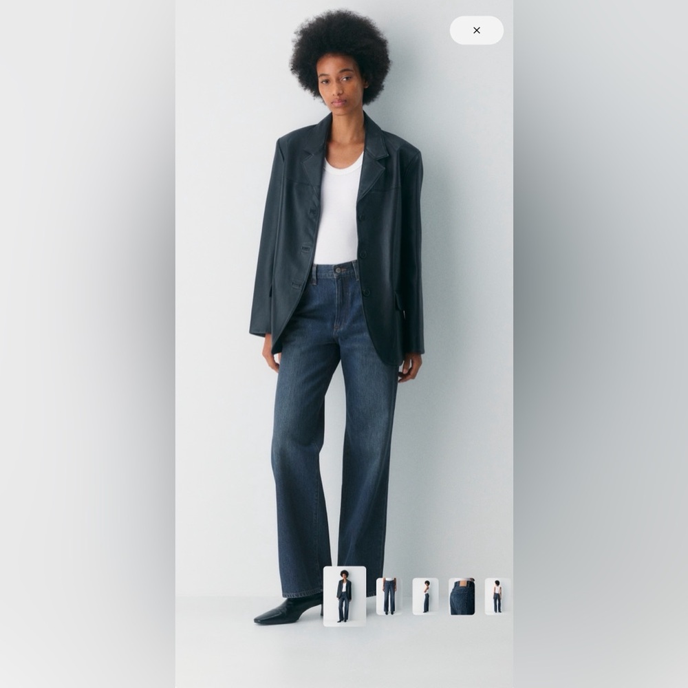 Aritzia Denim Forum Women's Straight Leg Jeans in Dark Indigo